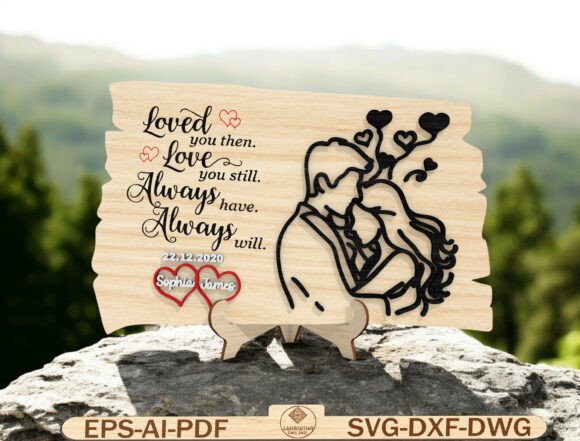 Download Personalized Couple Love Plaque Lasercut - Lasercut Collection