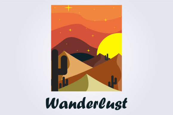 Download Desert Island Poster, Cactus Poster Vect - Premium Bundle